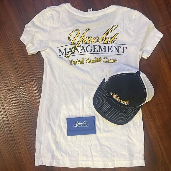 BRAND NEW Navy & White Mens Snap Back Hat - Open Back Hat - BUNDLE - Picture 1 of 7